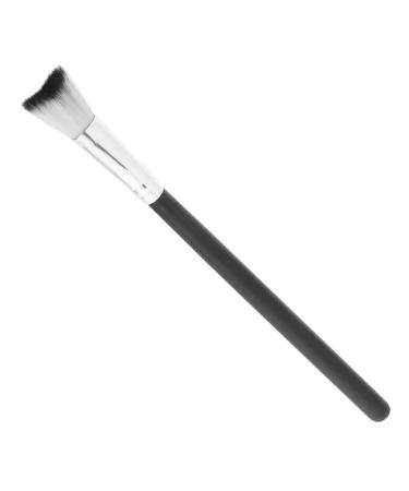 FRCOLOR Fish Tail Brush Highlighter Blush Brush Simple Shaped Makeup Brush Nose Contour Brushes Makeup Tool Blush Makeup Brush Brushes for Nose Makeup Loose Powder Brush Nose Makeup Brush 18.50X1.00X1.00CM Black