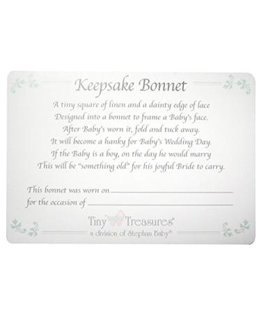 Stephan Baby Keepsake Cutwork Handkerchief Christening Bonnet | White - Buy Online on GoSupps.com