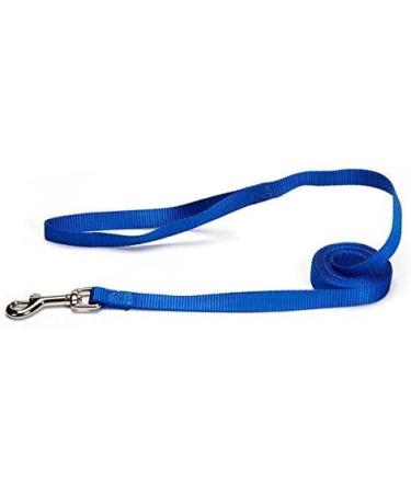 Zack & Zoey Basic Nylon Dog Leash Nautical Blue 4ft x 5/8in - Durable Lead - Buy Online on GoSupps.com