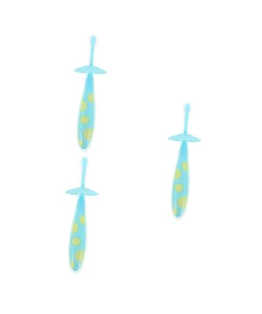 Minkissy 3st toothbrush bite toys baby toys newborn milk tooth -cleaner infant suit toys for newborn stk soft fur cleaning brush child