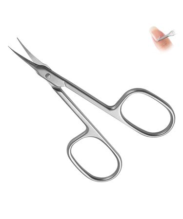 YNGMEIYER Professional Super Sharp Small Pointed Stainless Steel Beauty Scissors for Trimming Cuticles Eyebrows Eyelashes and Dry Skin