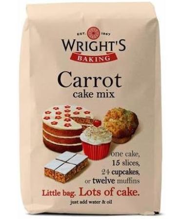 Wright's Baking Cake Mix Selection Pack - Carrot Madeira Toffee Chocolate Fudge & Orange (One of Each 500g Pack) | can be used to bake light & moist cakes slices muffins or cupcakes - Buy Online on GoSupps.com