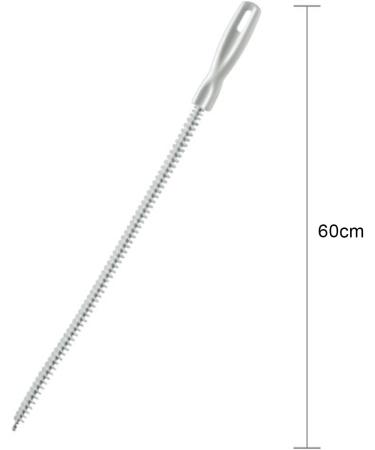 kurriuwu Pipe Cleaner Tool 5/10pcs Pipe Dredging Brush Bathroom Hair Sewer Cleaner Spiral Design Extra-Long 5pcs 60cm 60cm 5pcs - Buy Online on GoSupps.com