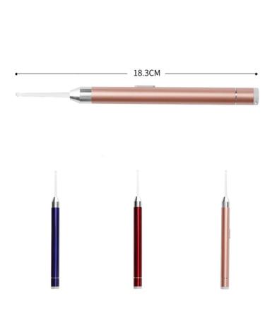 Earwax Removal Tool LED Flashlight Earpick Earwax Removal Tools Safe Earwax Remover for Babies (Pink)