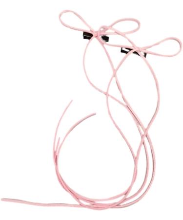 Cute Hairpin Soft Ribbon Design Hair Barrette Velvets Material Hair Accessories Bowknot Headwear for Fashionable Outfits Pink - Buy Online on GoSupps.com