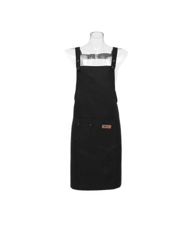 Hairdresser Apron Professional Stylist Apron Waterproof Hairdressing Coloring Shampoo Haircuts Cloth Wrap Hair Salon Tool (Black)