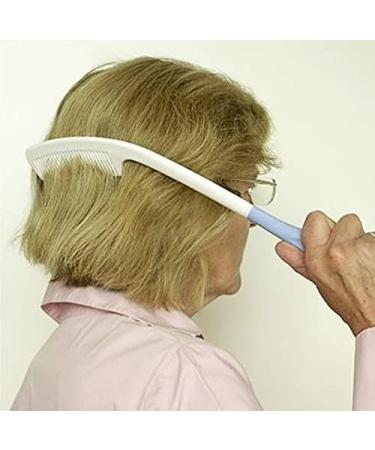 Long Reach Handled Comb Hair Brush for Elderly Limited Dexterity Or Arthritis Arm Weakness Seniors Combing Hair Tool A - Buy Online on GoSupps.com