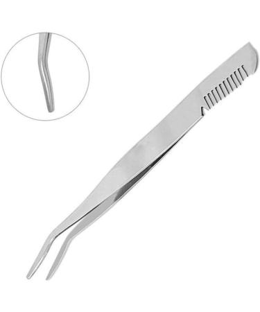 minkissy Lash Cluster Tweezers Eyelashes Tweezer Eyelash Tweezer Makeup Tweezer Stainless Steel Eyebrow Tweezer Eyelashes Extension Clip Eyebrow Clip Portable Beauty Tools medium Silver - Buy Online on GoSupps.com