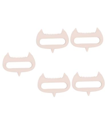 Beaupretty 5st acupuncture massage device Hand massage device massage head tools Head massage tools silicone acupuncture massage device Guasha tool made of silicone pebble gel neck massage tab