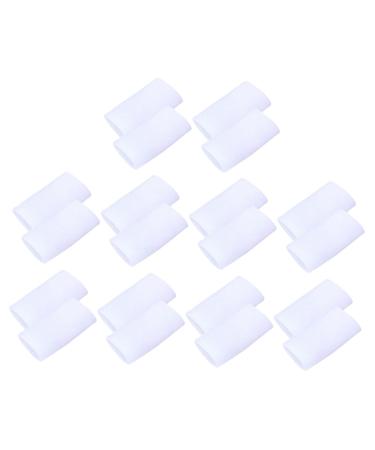 GLEAVI 10 Pairs Thumb Bunion Protector Sleeves for Ear Sticker Glove Clips for Kids Silicone Bunion Thumb Bunion Protector White Care Corn Stickers