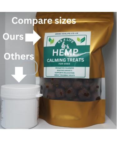 K9 4 Life Calming Treats for Dogs | Reduce Anxiety & Stress | All Breeds & Sizes | 90 Extra Large Chews - Buy Online on GoSupps.com