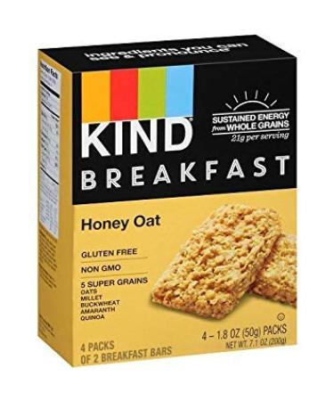 Kind Breakfast Bars Variety Pack - Dark Chocolate Cocoa, Honey Oat, Peanut Butter, Almond Butter, Peanut Butter Banana Maple Cinnamon, Blueberry Almond - 5 Box (8ct each) - Buy Online on GoSupps.com