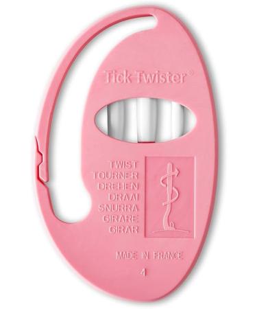 Tick Twister Clipbox - 3 Tick Removers for Dogs Cats Horses & Humans | Original French Made (Pink) - Easy Tick Removal - Buy Online on GoSupps.com