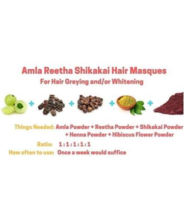 Herbal Magic's 100g - Pure & Natural Amla 100g - Reetha & 100g - Shikakai Powder Natural Hair Conditioner Face Mask - Free from Fillers & Preservatives - Buy Online on GoSupps.com