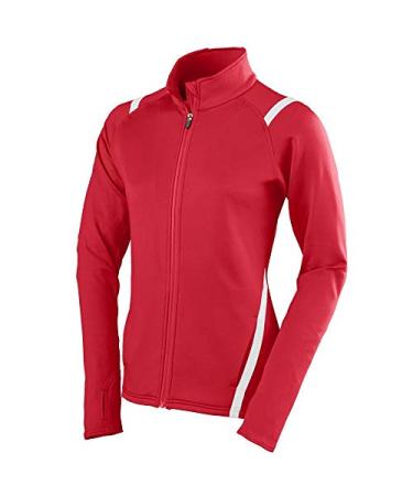Augusta Sportswear Girls Freedom Jacket Medium Red/White