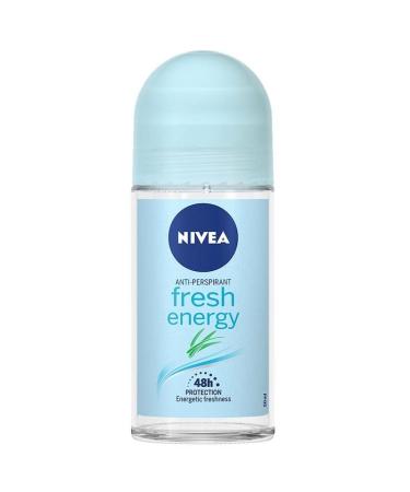 Nivea Deo Roll on 50ml. (Pack of 3) (Energy Fresh) 1.7 Fl Oz (Pack of 3) Fresh - Buy Online on GoSupps.com