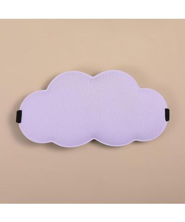 Cloud Eye Mask Traceless Warm Cool Double Sided Breathable Eye Mask (Purple)
