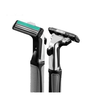 Teelek Vector Plus Razor Handle with 2 Blade Refill - Premium Shaver Handle for Superior Shaving Experience | International Shipping Available - Buy Online on GoSupps.com