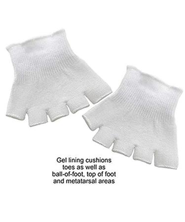 Pedimend Gel-Lined Compression Toe Separating Socks - Relieves Foot Pain and Corrects Toe Alignment | 2PCS Toe Separator Socks for Corns, Metatarsalgia, and Overlapping Toes - Buy Online on GoSupps.com