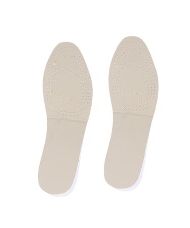 FOMIYES 1 Pair Durable Insoles Leather Shoe Lift Orthotic Heel Shoe Lift Shoe Lifts Leather Insole Men Height Increase Insole Taller Pad Arch Support Insole Increased Women's Booster Pad Grey Size 1
