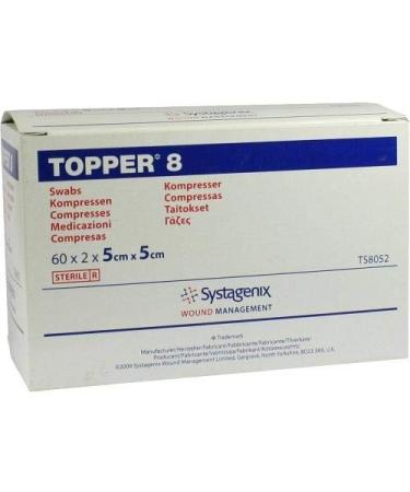 Topper 8 compresses 5x5 cm sterile 60X2 pcs