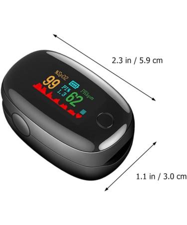 Milist Mini Finger Pulse Oximeter - Portable ABS Oxygen Saturation Monitor with Clip for Accurate Blood Oxygen Measurement - Ideal for Home & Travel - Buy Online on GoSupps.com
