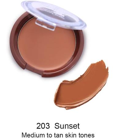 Phoera Sun Love Cream Bronzer - Natural Looking Matte Sun-Kissed Glow - Sweat Resistant - Aquapurity (203 Sunset) - Buy Online on GoSupps.com