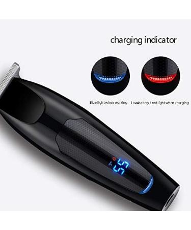 Luejnbogty Electric Hair Clipper USB Rechargeable Professional Hair Barber Haircutter LED Display Digital with 5 Limit Combs - Buy Online on GoSupps.com
