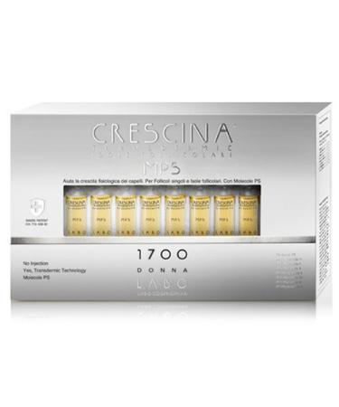 Labo CRESCINA transdermic MPS isole FOLLICOLARI ri-crescita 1700 anti-chute cheveux femme 40 ampoules