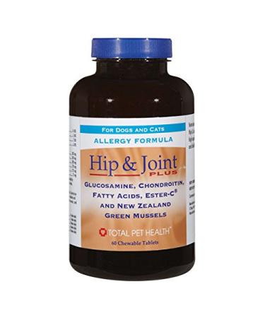Dog and Cat Supplements Hypoallergenic Hip & Joint Plus Tablets 60 Count