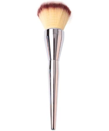 Silver Makeup Brush Foundation Flat Top Face Loose Powder Makeup Brush Silver - Buy Online on GoSupps.com