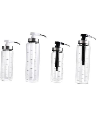 GRIRIW Kitchen Cruet Mayonnaise Bottle Kitchen Honey Dispenser Liquid Dispenser Condiment Pump Bottle Kitchen Oil Bottle Soy Sauce Bottle Glass Stainless Steel Fuel Consumption 22.5x6x6cm Black - Buy Online on GoSupps.com