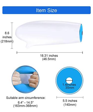 Kids Arm Cast Cover - Waterproof Bag for Shower & Bath, Watertight Protector for Wound & Bandages, Reusable & Skin-Friendly (Medium) - Buy Online on GoSupps.com
