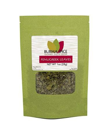 Dried Fenugreek Leaves | Kasoori Methi | Popular Seasoning in Indian and Middle Eastern Cuisine | Great for Curries and Flatbreads 1 oz. 1 Ounce (Pack of 1)