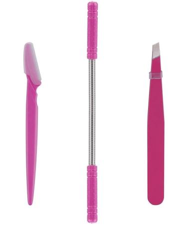 Portable Face Hair Removal Kit with Eyebrow Razor & Tweezer Spring Hair Remover for Unwanted Lip Chin Face Neck Hair - Buy Online on GoSupps.com
