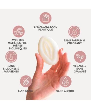 MYLILY 2 in 1 washing soap | Women's intimate soap | Shaving soap | Women's solid soap | vegan & not tested on animals | Cocoa butter & shea & coconut oil & orange - Buy Online on GoSupps.com