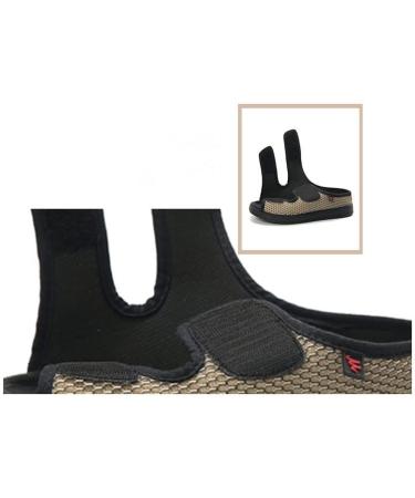 Men's Lightweight Diabetic Slippers - Warm Non-Slip Indoor/Outdoor Shoes with Arch Support - Black Pla 11 - Buy Online on GoSupps.com