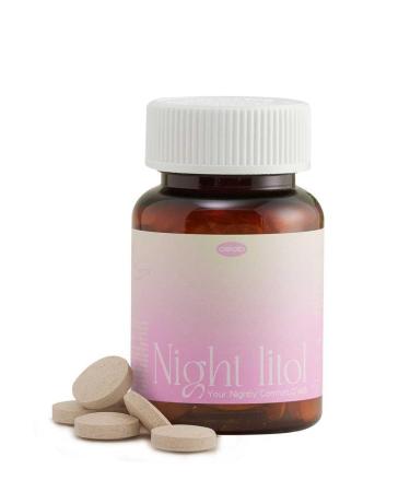 O'slab Nightlitol 2mg Melatonin & L-Theanine 200mg | GABA, Ecklonia Cava Extract Sleep Support Supplement | Natural Flavor Mint Chewables, Non-Pill | Women Wellness | 30 Mints