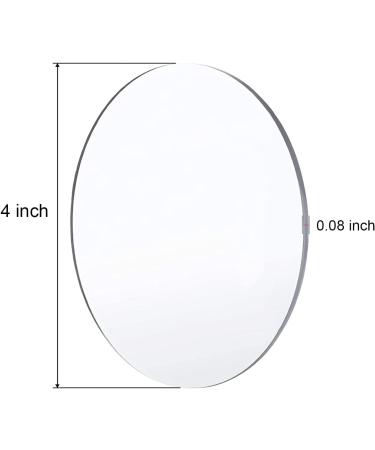8 Pcs Clear Acrylic 4 Inch Circles Discs - Transparent Round Panels for DIY Crafts and Art Projects (0.08 Inch Thick) - Buy Online on GoSupps.com