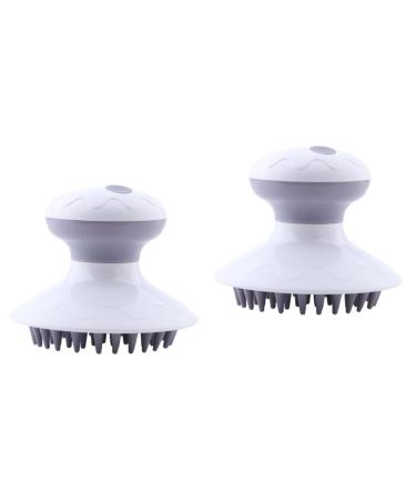 FOMIYES 2 STK electric shampoo-brush hair washing brush made of silicone head scrubber silicone scalp massage Brush massage brush for the scalp hand massage device.