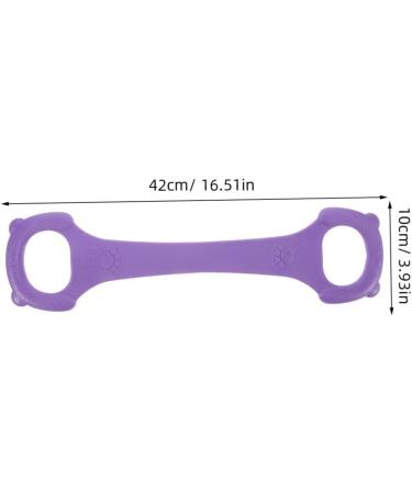 Yoga Tension Belt & Resistance Bands Set - Home Gym Workout Equipment for Flexibility & Strength Training - TPE Purple - Buy Online on GoSupps.com