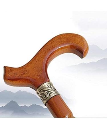 Wooden Walking Stick Solid Cane Walking Sticks for The Elderly Crutches Sticks T-Hands Walkers for The Elderly Articles Length 96.5 Cm Easy to Shorten - Buy Online on GoSupps.com