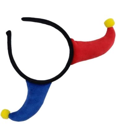 hgnxa Hairbands Festive Photo Booth Props Jester Clown Horn Headbands Party Headpiece Fun Headbands for Music Festivals Black Red - Buy Online on GoSupps.com