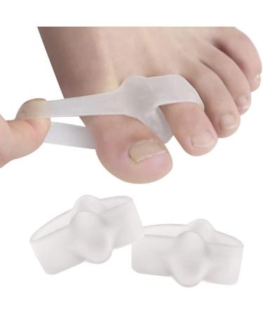 3 Pairs Gel Big Toe Straighteners | Toe Separator with Loops | Ball Correction for Overlapping Toes (Size L) - Buy Online on GoSupps.com