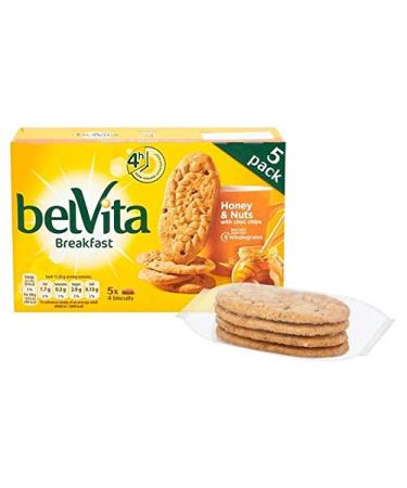 belVita 2x Belvita Breakfast Biscuits Honey and Nuts 5 x 45g