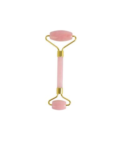 Crystal Stone Roller Gua Sha Massage to Reduce Puffiness and Improve Wrinkles for Your Eyes Face and Neck Sculpting Slimming Firming Anti-Ageing and Anti-Puffines(Color:Pink)