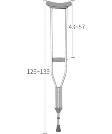 Crutches for Adults Underarm Portable Armpit Shui Elderly Lightweight Nonslip HeightAdjustable Damping Spring with Crutches Great for Travel or Work (A Loaded L) Lucky Star A Loaded Large - Buy Online on GoSupps.com