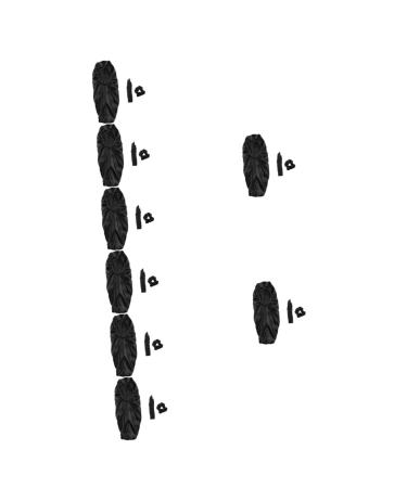 FRCOLOR 24 Pieces 1 Set Long Nightcap Set Hair Scrunchie Satin Sleep Cap Silky Night Hat Chemo Hats Additional Satin Hood Sleeping Headgear Women's Satin Household black 69X29cm