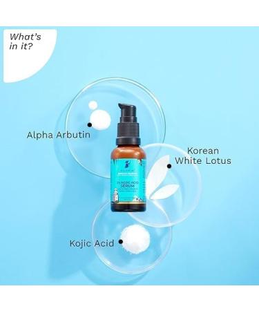 Apricx 2% Kojic Acid Serum for face (30 ml) with 1% Alpha Arbutin & Korean White Lotus For Acne & Darks spots| Anti-pigmentation Face Serum For Men & Women | For All Skin Types - Buy Online on GoSupps.com