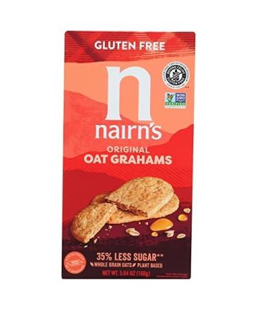 Nairn's Gluten Free Original Oat Grahams 5.64oz Pack of 6 5.64 Ounce (Pack of 6) Original Grahams